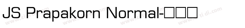 JS Prapakorn Normal字体转换